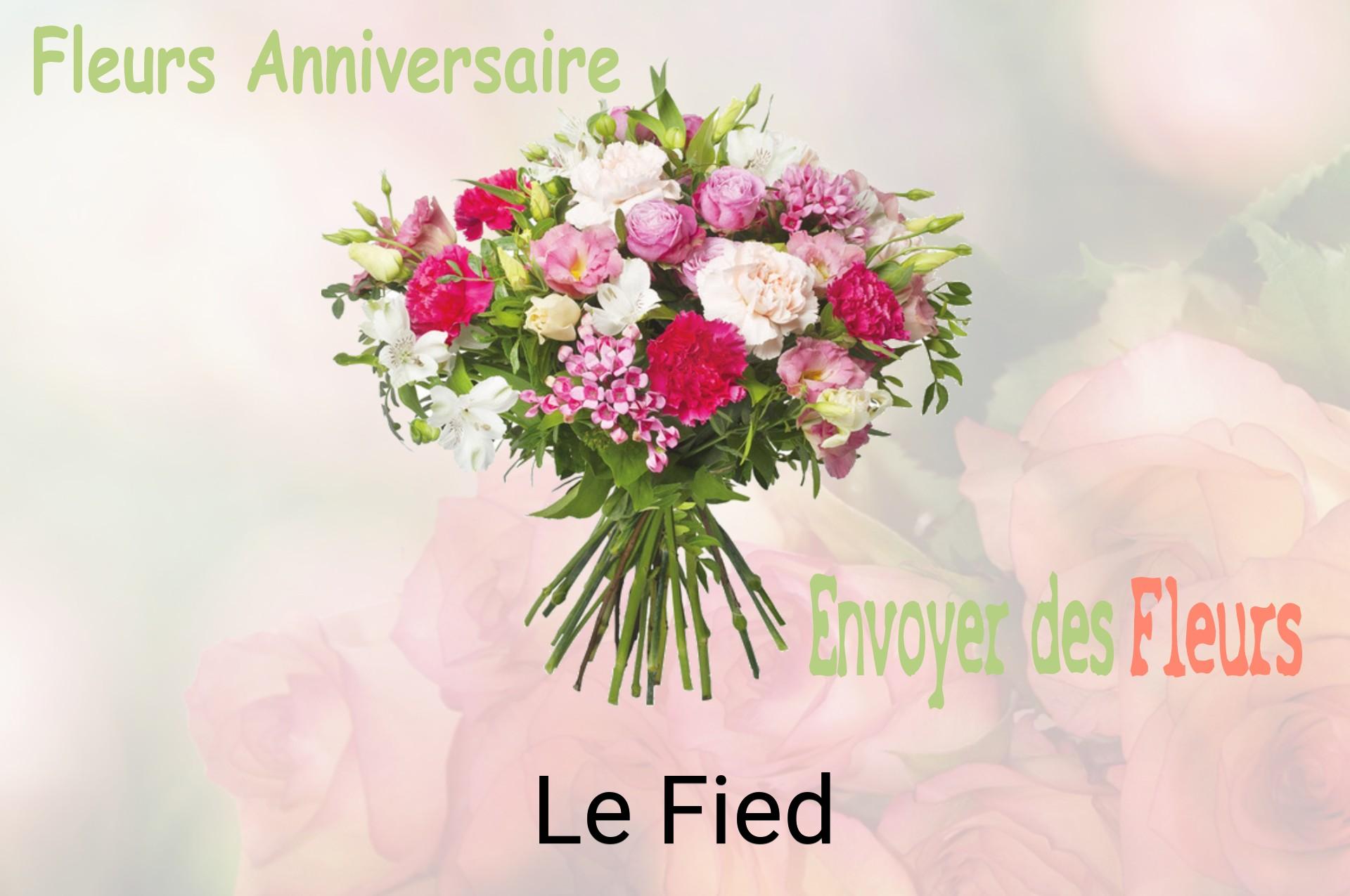 Bouquet de fleurs d’anniversaire livré à Le Fied