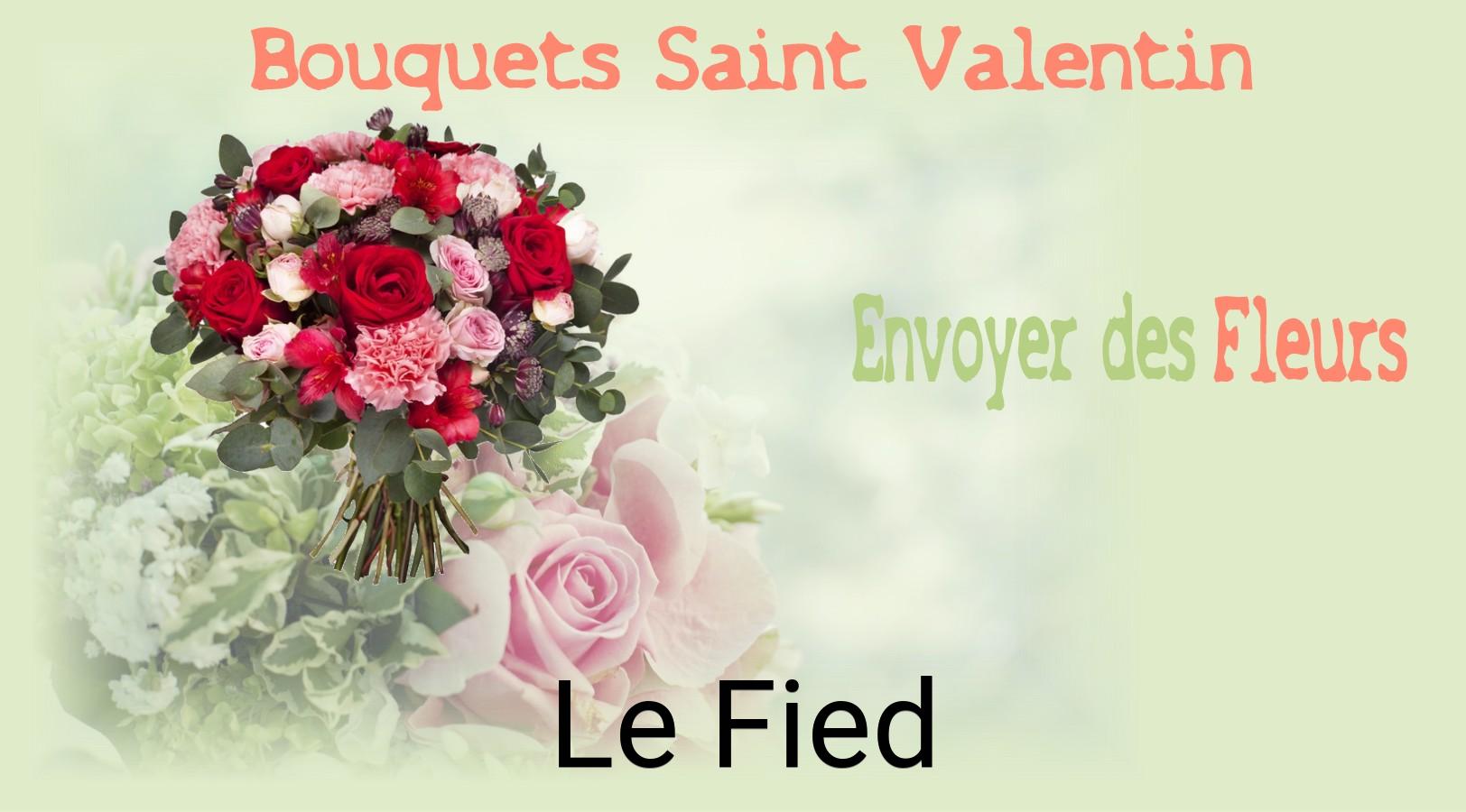 Roses de Saint-Valentin livrées à Le Fied